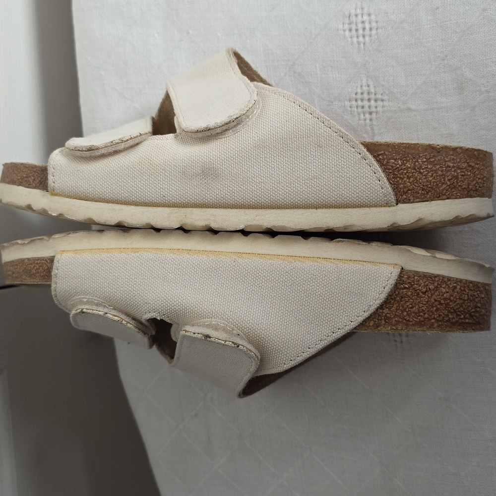 Birkenstock Toogood Forager Canvas Cream Women's Sandals Size 37 - Picture 9 of 17